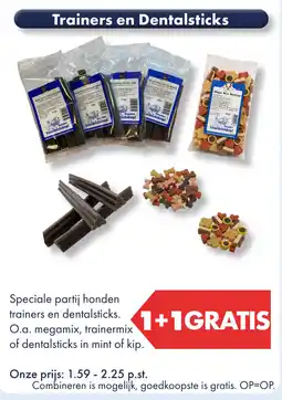 Huisdier Voordeelshop Trainers en Dentalsticks aanbieding
