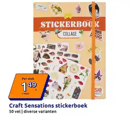 Action Craft Sensations stickerboek aanbieding