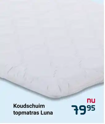 Beddenreus Koudschuim topmatras Luna aanbieding