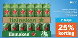 Albert Heijn Heineken pilsener tray aanbieding