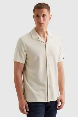 Wehkamp PME Legend regular casual overhemd met ingebreid patroon ecru aanbieding
