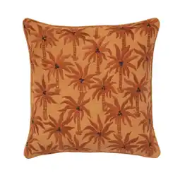Wehkamp Palais sierkussen Laura Raffia & Caramel (50x50x10 cm) aanbieding