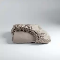 Wehkamp Cinderella katoenen hoeslaken - taupe (25 cm hoog) aanbieding