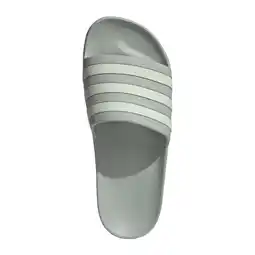 Wehkamp adidas Sportswear Adilette Aqua badslippers grijsgroen/ecru aanbieding