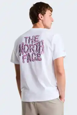 Wehkamp The North Face T-shirt Drip Logo wit aanbieding