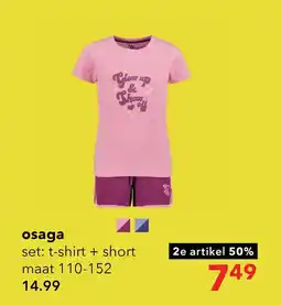 Scapino Osaga set: t-shirt + short aanbieding