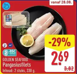 ALDI Golden Seafood Pangasiusfilets aanbieding
