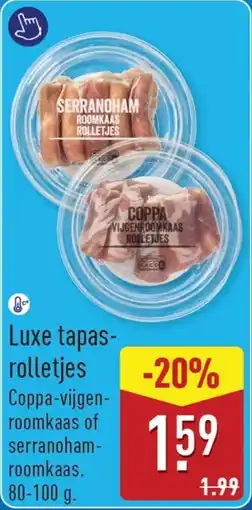 ALDI Luxe tapas rolletjes aanbieding