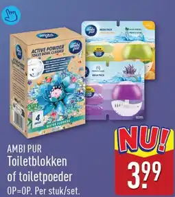 ALDI Ambi Pur Toiletblokken of toilet poeder aanbieding