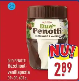 ALDI Duo Penotti Hazelnoot-vanillepasta aanbieding