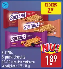 ALDI Sultana 5-pack biscuits aanbieding