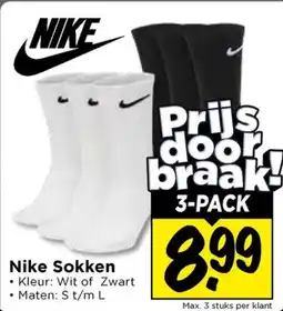 Vomar Voordeelmarkt Nike Sokken aanbieding