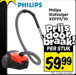 Vomar Voordeelmarkt Philips Stofzuiger XD1111/10 aanbieding