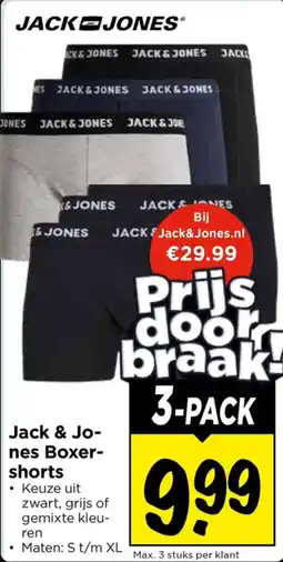 Vomar Voordeelmarkt Jack & Jones Boxershorts aanbieding