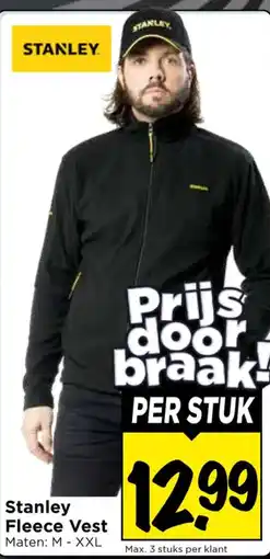 Vomar Voordeelmarkt Stanley Fleece Vest aanbieding