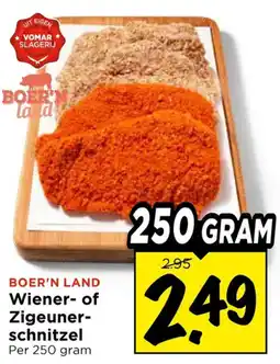 Vomar Voordeelmarkt Boer'n Land Wiener- of Zigeunerschnitzel aanbieding