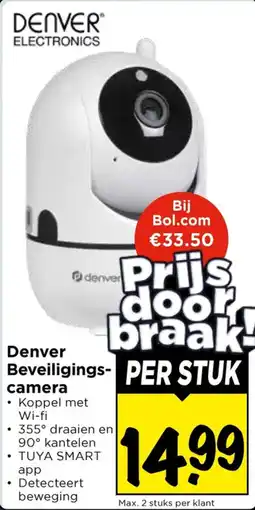 Vomar Voordeelmarkt Denver Beveiligingscamera aanbieding