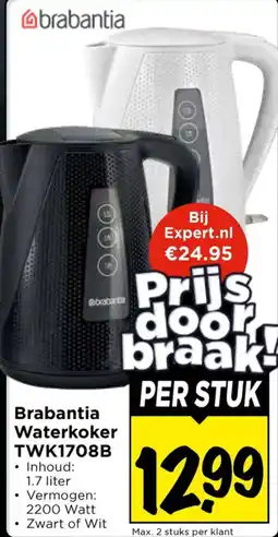Vomar Voordeelmarkt Brabantia Waterkoker aanbieding