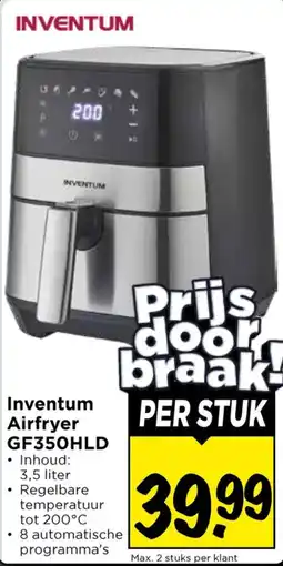 Vomar Voordeelmarkt Inventum Airfryer aanbieding