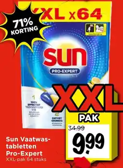 Vomar Voordeelmarkt Sun Vaatwastabletten Pro-Expert aanbieding