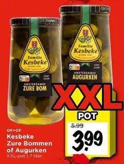 Vomar Voordeelmarkt Kesbeke Zure Bommen of Augurken aanbieding