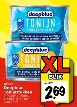 Vomar Voordeelmarkt Deepblue Tonijnstukken aanbieding
