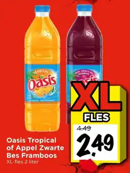 Vomar Voordeelmarkt Oasis Tropical of Appel Zwarte Bes Framboos aanbieding