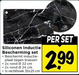 Vomar Voordeelmarkt Siliconen Inductie Bescherming set aanbieding