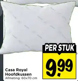 Vomar Voordeelmarkt Casa Royal Hoofdkussen aanbieding