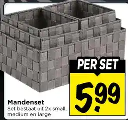 Vomar Voordeelmarkt Mandenset aanbieding
