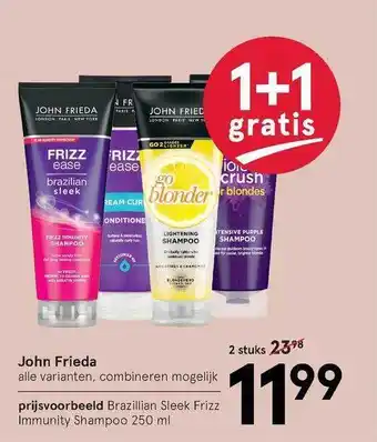 Etos John Frieda 1+1 Gratis aanbieding