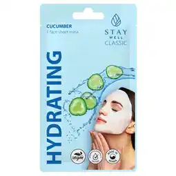 Kruidvat Stay Well Cucumber Hydrating Sheet Mask aanbieding