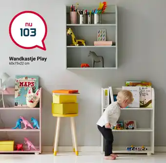 Beddenreus Wandkastje Play 60x75x22cm aanbieding