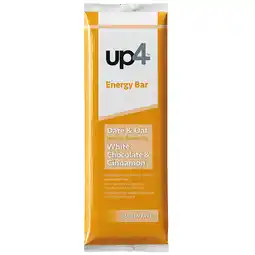 Holland & Barrett Precision Engineered cadeau | Up4 Energy Bar Date & Oat White Chocolate & Cinnamon flavour - 50g aanbieding
