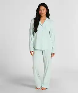 Hunkemoller Hunkemöller Broek Jersey Essential Groen aanbieding