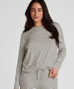 Hunkemoller Hunkemöller Pyjama Top Loose Jersey Wit aanbieding