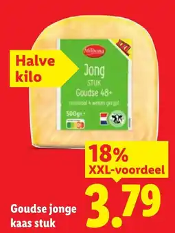 Lidl Goudse jonge kaas stuk aanbieding