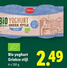 Lidl Bio yoghurt griekse stijl aanbieding