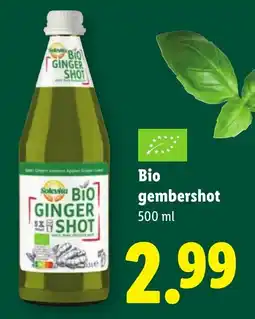 Lidl Solevita Bio Ginger Shot aanbieding
