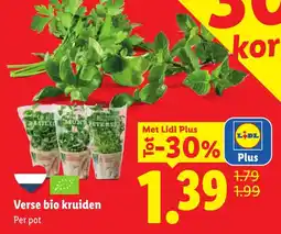 Lidl Verse bio kruiden aanbieding