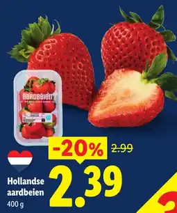 Lidl Hollandse aardbeien aanbieding
