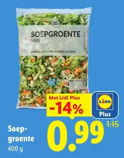 Lidl Soepgroente aanbieding