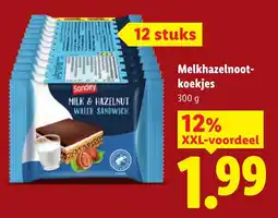 Lidl Sondey Melk hazelnoot koekjes aanbieding