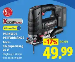 Lidl Parkside Accu-decoupeerzaag aanbieding