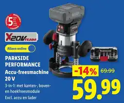 Lidl Parkside Accu-freesmachine aanbieding