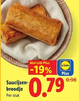 Lidl Saucijzenbroodje aanbieding