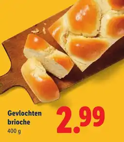 Lidl Gevlochten brioche aanbieding