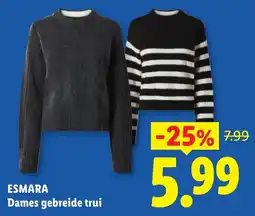 Lidl Esmara Dames gebreide trui aanbieding