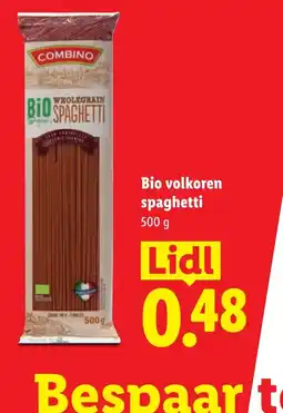 Lidl Combino Bio volkoren spaghetti aanbieding