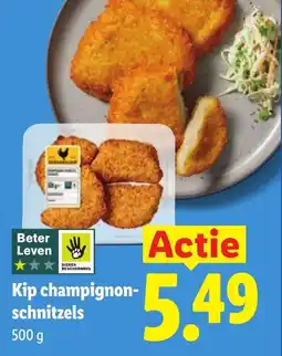 Lidl Kip champignonschnitzels aanbieding
